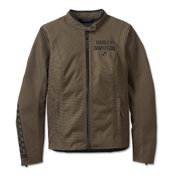 🏍️ Harley Davidson Women's Olive Courier Waterproof Textile Jacket SZ M NWT - Picture 1 of 4